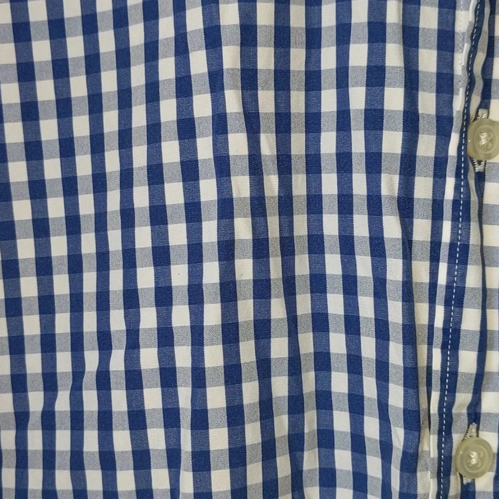J.crew blue gingham haberdashery button down small J.crew